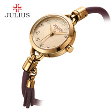 Julius Lady-reloj de cuarzo japonés para mujer, elegante pulsera de goma con borlas y horas de vestido, caja de regalo escolar, nuevo 2024 - compra barato