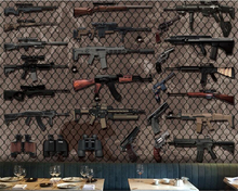 beibehang papel de parede 3d mural Custom Fashion Photo Mural Various Weapon Guns Wallpaper Wall Design wallpaper for walls 3 d 2024 - buy cheap