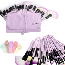 Purple 32 Pcs Makeup Brushes Set Professional Make up Brush Pinceaux Cosmetics Foundation Eyeliner Lip Maquiagem + Pouch Bag 2024 - buy cheap