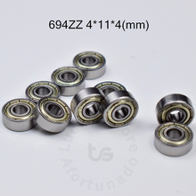 694ZZ 4*11*4(mm) 10pieces bearing free shipping ABEC-5 bearings 10pcs Metal Sealed Bearing 694 694Z 694ZZ chrome steel bearing 2024 - buy cheap