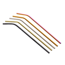 100 Stainless Steel Drinking Straw Milk Tea Reusable Straw Long Metal Drinking Tube 26.6cm Straws for Yerba Mate Bar Accessories 2024 - buy cheap
