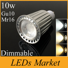 Светодиодный прожектор Gu10 Mr16 Gu5.3 E27, 10 Вт, с регулируемой яркостью, 900 лм, гарантия 3 года 2024 - купить недорого