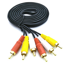 1.5m Triple 1080P HDTV HDMI Male to 3 RCA Composite Audio Video AV Cable Cord Adapter 2024 - buy cheap