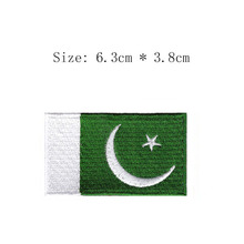 Pakistan embroidery flag patch Islamabad city emblem shipping for Motorcycle Jacket coat Wholesale iron sew right  chest 2024 - buy cheap