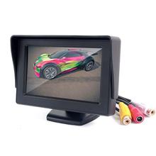 Car LCD Monitor 4.3" Foldable Color LCD Monitor Car Reverse Rearview 4.3" Parking System LCD Monitor For Car Rear View Camera 2024 - buy cheap