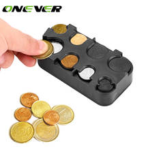 Onever Car-styling Auto Coin Holder Storage Box Car Euro Coin Case for Euro Plastic Money Container Organizer Stowing Tidying 2024 - buy cheap