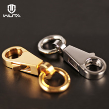 WUTA New 1PCS Stainless Steel Swivel Snap hook Lobster Clasps Trigger Key Chain Vacuum Plating Gold/Silvery 2color For Choose 2024 - buy cheap