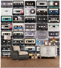 Custom retro wallpaper, tape record for the living room bedroom TV background waterproof embossed papel de parede 2024 - buy cheap