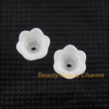 Espaciador de flores de plástico acrílico, abalorios del cristal, blanco, 10mm, novedad de 120 2024 - compra barato