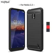 Carbon Fiber Phone Case For Nokia 2.2 Case Soft TPU Back Cover For Nokia 2.2 Cases Rugged Protective Phone Bumper 5.71'' 2024 - buy cheap