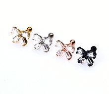 Серьги-гвоздики с бабочками и кристаллами из фианита для женщин, Европейская мода, титановая нержавеющая сталь 316l 2024 - купить недорого