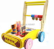 Novo brinquedo de madeira empurrar walker brinquedo do bebê 2024 - compre barato