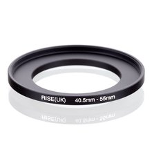 Original RISE (UK) 40.5mm-55mm 40.5-55mm 40.5 a 55 Step Up Filtro Anel Adaptador preto 2024 - compre barato