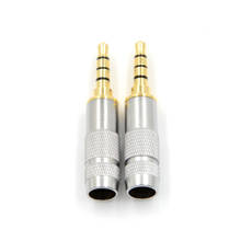 1Pcs 4 Pole 3.5mm Stereo Headphone Male Plug Jack Audio Solders Connector High Quality 2024 - buy cheap