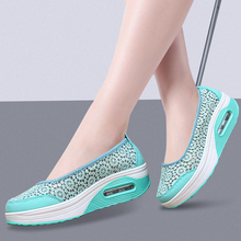 Zapatillas de plataforma plana para mujer, Zapatos planos transpirables, cómodos, informales, para caminar, 41 2024 - compra barato