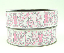 Q&N ribbon 1.5inch 38mm 140916040  Awareness Printed with Glitter grosgrain ribbon 50yds/roll free shipping 2024 - buy cheap