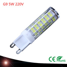 High quality G9 LED LAMP 5W 220V 230V 76LEDS LED G9 Lamp Light glass High Power LED Corn Bulb Replace Halogen Luz Lampada G9 2024 - buy cheap