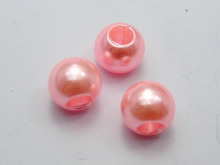 100 Pink Acrylic Pearl Round Beads 12mm(1/2")Fits Charm Bracelet 2024 - buy cheap