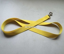 Blank polyester Yellow Neck strap lanyard for ID card Cell Phone Lanyard Neck Strap 0.7mm thick with/Lobster Clasp 2024 - buy cheap