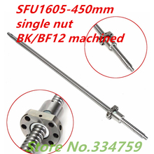 SFU1605 450mm BallScrew Set  : 1pc  ball screw RM1605  L450mm+1pc  SFU1605 ball nut cnc part standard end machined for BK/BF12 2024 - buy cheap