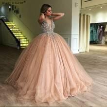 Blush Pink Ball Gown Quinceanera Dresses Sweet 16 Beaded Formal Gowns vestidos de 15 2024 - buy cheap