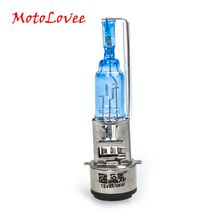 MotoLovee 12V 35w Double Contactors Hyper White Xenon Gas HID High Beam Light Bulb 2024 - buy cheap