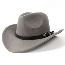 Wool Women's Men's Western Cowboy Hat For Gentleman LadyAPT-6H Jazz Cowgirl Sombrero Caps 2024 - buy cheap