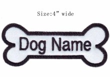 Parche ancho personalizado con nombre de Perro, 1 unidad, 4 ", bordado en hierro, parches para coser 2024 - compra barato