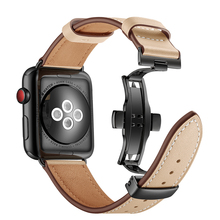 Leather strap For Apple Watch band 44mm 40mm iwatch 4 3 2 1 apple watch series 42mm 38mm bracelet Watchbands Wrist Belt strap 2024 - buy cheap