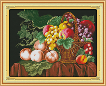 Fruit 14ct 11ct Printed Canvas Cross Stitch Kits Wall Decor Paintings Handmade Home Decoration Knitting Set DIY Embroidery 2024 - buy cheap