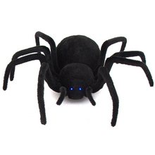 Реалистичный паук на дистанционном управлении, 30 см, страшная игрушка, модель розыгрыша, гигантская Черная Вдова, паук, игрушка на Хэллоуин, подарок 2024 - купить недорого