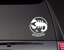 Astrology - Scorpio Stickers Window Decal Vinyl Car Decals Modern Car Window ZP0495 2024 - buy cheap