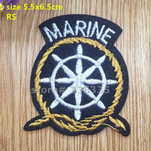 Free Shipping 10 pcs Marine Anchor Embroidered patch iron on Motif sew on iron on Applique DIY accessory RS 2024 - buy cheap