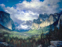 Новая вышивка, картина маслом в Yosemite Valley Scenic Вышивка крестиком, наборы для вышивки 14CT холст узоры пейзаж, DIY Ручная работа 2024 - купить недорого