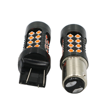 YSY-bombilla led para intermitente de freno de coche, 50 Uds., 1157 bay15d 508 T20 7443 w21/5w 3030 reverso rojo DRL, luces de estacionamiento DC12V 2024 - compra barato