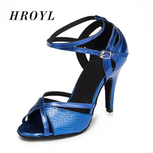 New HROYL Women Latin dance shoes Female salsa sandal Soft Sole Ladies Ballroom tango samba Party dance shoes 6/7.5/8.5/10cm 2024 - buy cheap