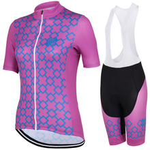 NEW Women Hot 2016 JIASHUO Bicycle pro / road RACING Team Bike Pro Cycling Sets / Wear Jersey +Bib Shorts Breathable 3D Gel Pad 2024 - buy cheap