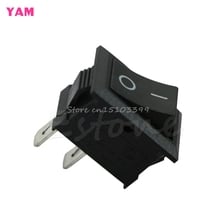 Black White On/Off Rectangle Rocker Switch Car Boat Button KCD1-2Pin 250V 3A New Drop Ship 2024 - купить недорого