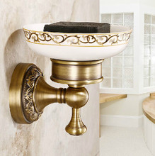 Jabonera de latón estilo europeo moderno para baño de bronce envejecido acabado latón cesta de jabón jabonera 2024 - compra barato