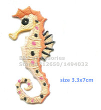 New arrival 10 pcs Marine Fish Hippocampi Embroidered patches iron on cartoon Motif Applique XP embroidery accessory 151109 2024 - buy cheap