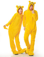 Пижама-комбинезон для мужчин и женщин, комбинезон для взрослых с рисунком желтой мышки, S/M/L/XL 2024 - купить недорого