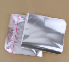 Bolsa de OPP con sello autoadhesivo, 200 unids/paquete, bolsa de polietileno transparente, bolsas para ropa/saco de regalo, 19x23cm 2024 - compra barato