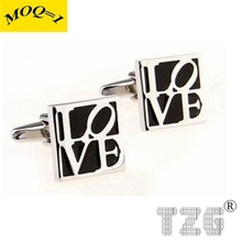 Black LOVE Cufflink Cuff Link 1 Pair Free Shipping Promotion 2024 - buy cheap