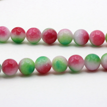 Double Color Chalcedony 8mm Round Loose Beads 15" DIY Stone Fit Women Fashion Jewelry Making Bracelet Necklace Design 2024 - buy cheap