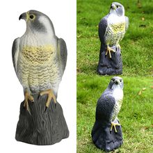 Aparelho falcon falcon falsa de coruja com falco para decoração de jardim, gramado e jardim 2024 - compre barato