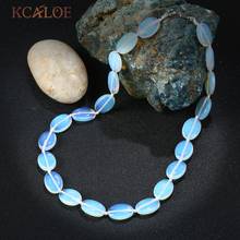 KCALOE эффектное ожерелье ювелирные изделия ручной работы белый прозрачный лунный камень натуральный камень Чокеры ожерелье s для женщин Colier 2024 - купить недорого