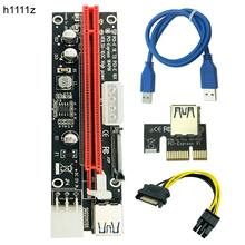 Tarjeta elevadora H1111Z PCI-E PCI Express de 60cm, adaptador de IDE Molex de 1x a 16x, USB 3,0, SATA a 4Pin, para minería 2024 - compra barato