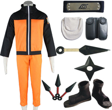 Stock Free shipping Naruto 2 Shippuden Uzumaki Cosplay Costume Anime Clothing Christmas 2024 - buy cheap