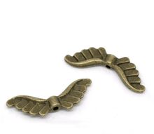 Doreenbeads contas espaçadores de asas de bronze antigo 24x8mm, vendidas por pacote de 50 2024 - compre barato