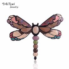 New Arrival Cute Enamel Brooch Pins Fashion 2017 Jewelry  Zinc Alloy Dragonfly Brooches Dress Accessories For Women Brooch 2024 - buy cheap
